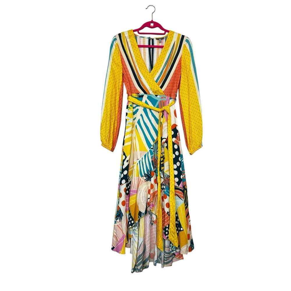 Anthropologie Conditions Apply Misty Maxi Dress Small Colorful Patchwork Resort
